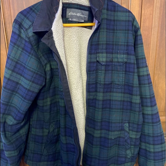 Eddie Bauer Other - Men’s large classic fit Eddie Bauer fuzzy jacket